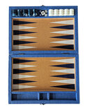 Crisloid Anchor Blue 13-inch Travel Backgammon Set