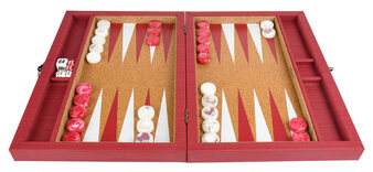 Crisloid Anchor Red 13-inch Travel Backgammon Set