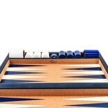 Crisloid Classic Blue 21-inch Tournament Attaché Backgammon Set