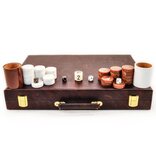 Crisloid Classic Brown 21-inch Tournament Attaché Backgammon Set