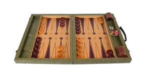 Crisloid Legacy Hops Tournament 21-inch Attaché Backgammon Set