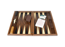 Dal Negro York Walnut 19-inch Backgammon Set