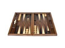 Dal Negro York Walnut 19-inch Backgammon Set