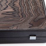 Manopoulos Luxury Ebony Burl 19-inch Backgammon Set