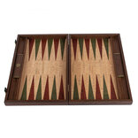 Manopoulos Natural Cork 19 inch Backgammon Set