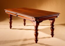 Hand-made, Dual-Height Snooker Dining Table - 6ft, mahogany, with accessories