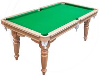 Hand-made, Dual-Height Snooker Dining Table - 6ft, mahogany, with accessories