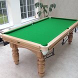 Hand-made Snooker Table - 6ft, mahogany, with accessories