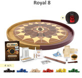 Masters Crokinole Elite Board - Royal 8 (with disks, storage box, cue, bag, powder, powder refill, wax, bowl, bumpers, scorepad, wooden pen, rules and wall hanging kit)