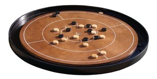 Masters Crokinole Tournament Board with discs, powder & hanging kit