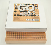 Wooden Go Board Box Set with Drawers & Wooden Stones (19 x 19 Go Set)