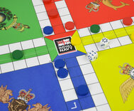 Quad Fold Wooden Uckers Game - Royal Navy Edition