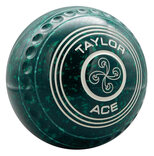 Taylor ACE Coloured Dark Green / Green Bowls - Set of 4, Heavy, Size 3, Progrip