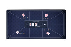 Poker Mat - Blue (180x90cm)