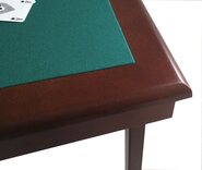 Pelissier Royal Bridge Table - Mahogany Finish with Green Baize