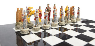 Italfama Battle of Troy Chess Pieces - Resin, Hand-Painted