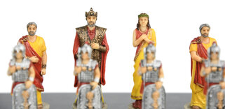 Italfama Battle of Troy Chess Pieces - Resin, Hand-Painted