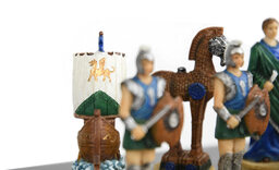 Italfama Battle of Troy Chess Pieces - Resin, Hand-Painted