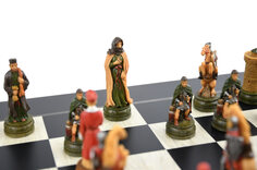 Italfama Camelot Chess Pieces - Resin, Hand-Painted