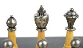 Italfama Classic Chess Pieces - Metal & Wood Design