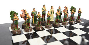 Italfama Robin Hood Chess Pieces - Resin, Hand-Painted