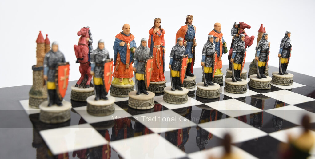 Italfama Robin Hood Chess Pieces - Resin, Hand-Painted