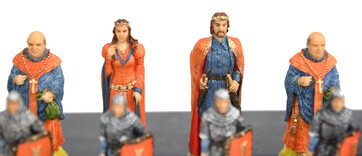 Italfama Robin Hood Chess Pieces - Resin, Hand-Painted