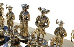 Manopoulos Medieval Knights Metal Chess Set