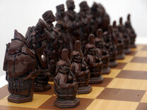 Christopher Columbus Ornamental Chess Set by Berkeley Chess (Board not included)