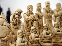 Christopher Columbus Ornamental Chess Set by Berkeley Chess (Board not included)