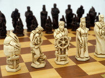 Christopher Columbus Ornamental Chess Set by Berkeley Chess (Board not included)