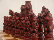 Reynard the Fox Ornamental Chess Set by Berkeley Chess (Board not included)