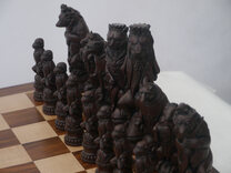 Reynard the Fox Ornamental Chess Set by Berkeley Chess (Board not included)