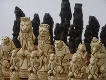 Reynard the Fox Ornamental Chess Set by Berkeley Chess (Board not included)