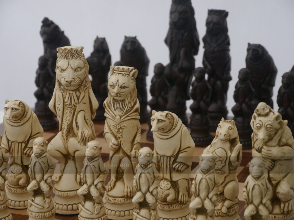 Reynard the Fox Ornamental Chess Set by Berkeley Chess