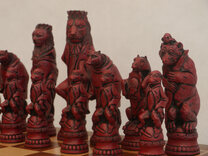 Reynard the Fox Ornamental Chess Set by Berkeley Chess (Board not included)