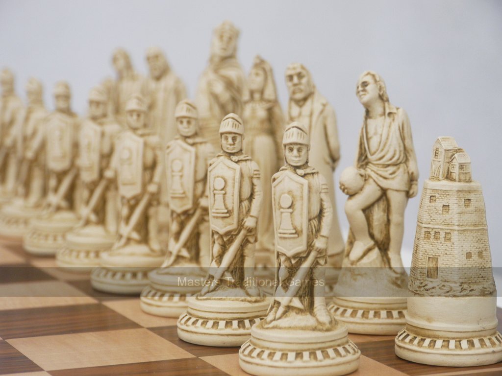 Shakespeare Themed Ornamental Chess Set by Berkeley Chess