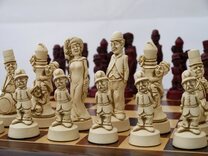 Classic Movie / Film Stars Ornamental Chess Set by Berkeley Chess (Board not included)