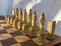 Berkeley Chess English History Ornamental Chess Set (Board not included)