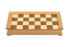 Wooden Chess Set with Folding Board & Storage