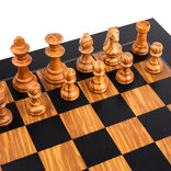 Ferrer - Black Olive Deluxe Chess Set with Staunton Pieces