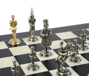 Italfama Camelot Metal Chess Set, 3.5-inch King - Board not included