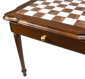 Italfama 4-leg Chess Table with Alabaster & Marble Top (84cm Board)