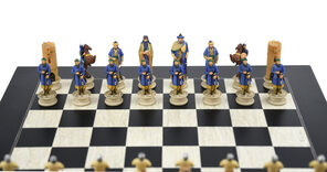 Italfama Crusaders v. Saracens Resin Chess Set - Board not included