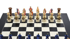 Italfama Crusaders v. Saracens Resin Chess Set - Board not included