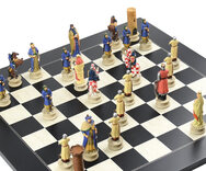 Italfama Crusaders v. Saracens Resin Chess Set - Board not included