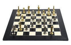 Italfama Egyptian Metal Chess Set, 3.75-inch King - Board not included