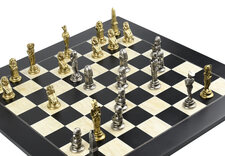 Italfama Egyptian Metal Chess Set, 3.75-inch King - Board not included