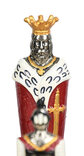 Italfama Renaissance Hand-Painted Metal Chess Pieces (5.5-inch King)