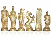 Italfama Romans & Barbarians Metal Chessmen